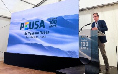 Celebramos nuestro centenario en un emplazamiento inédito: la Central hidroeléctrica de Anserall.