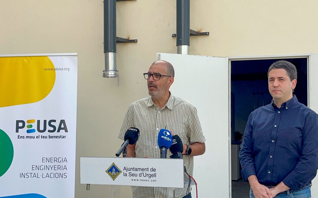 Finalizadas las obras de la red de distribución de calor con caldera de biomasa en la zona deportiva de la Seu d’Urgell.